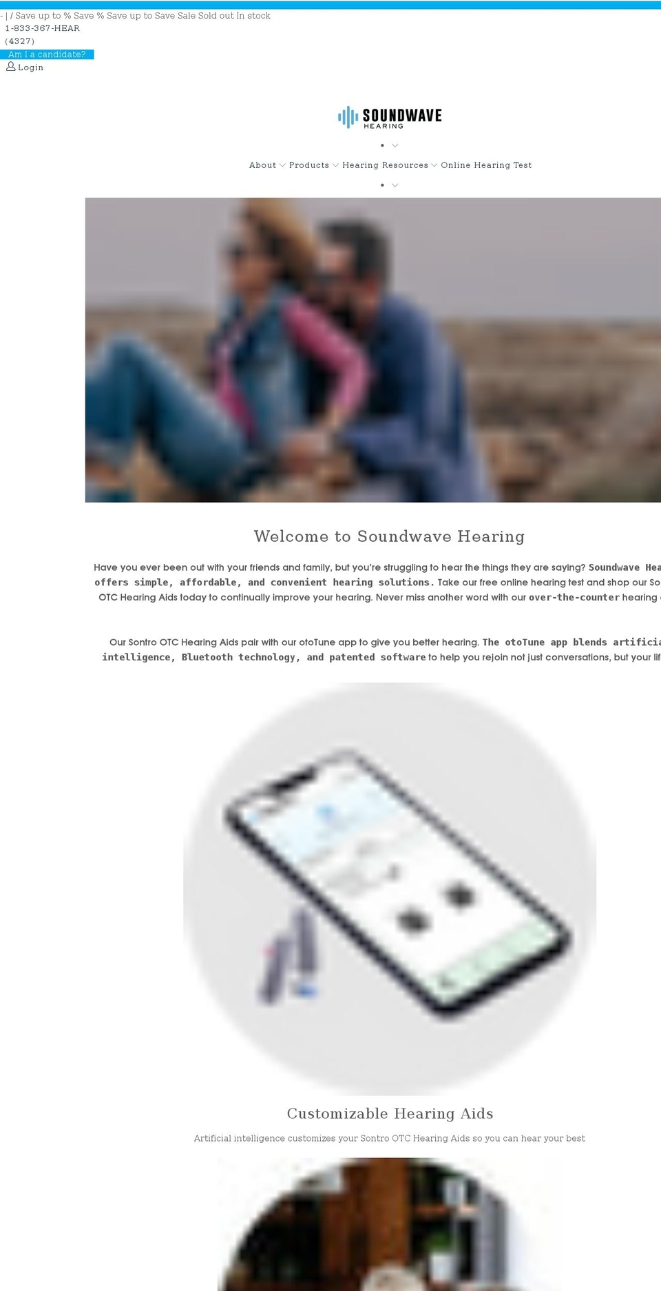hearsoundwave.com shopify website screenshot