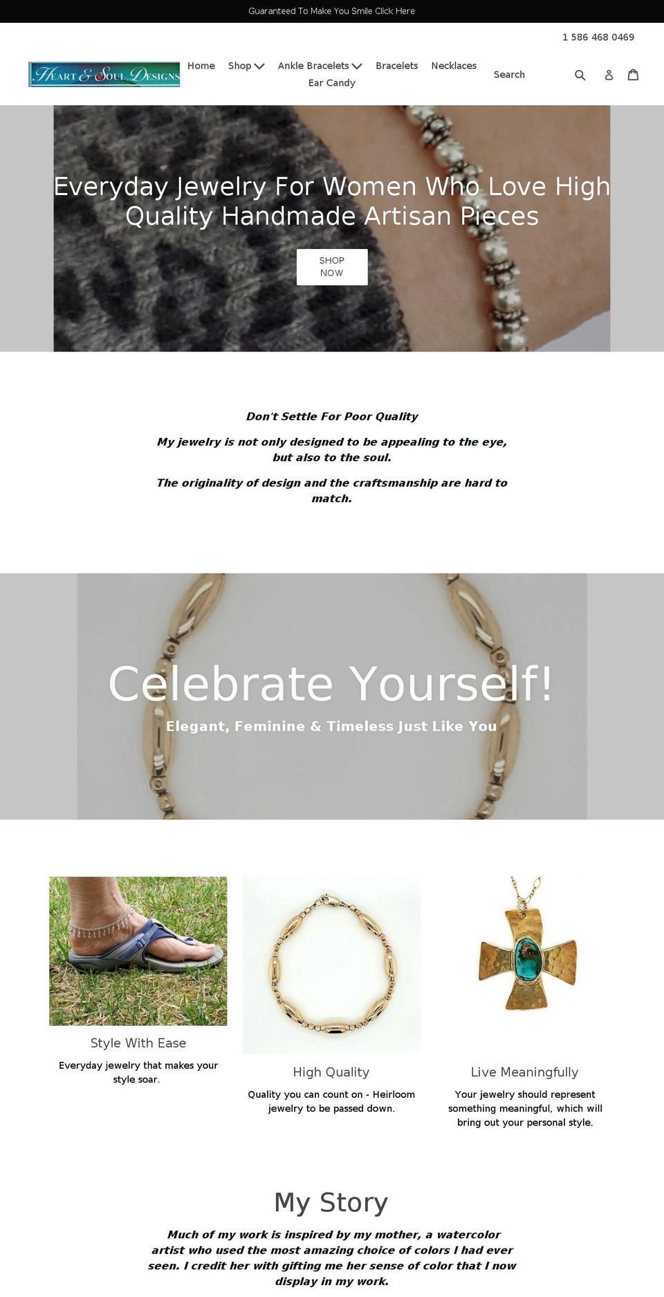 heartandsouldesigns.com shopify website screenshot