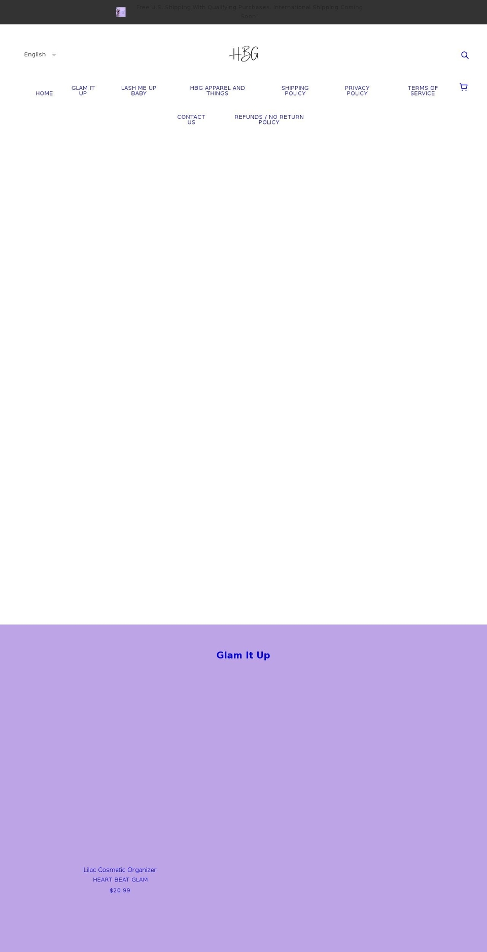 heartbeatglam.com shopify website screenshot