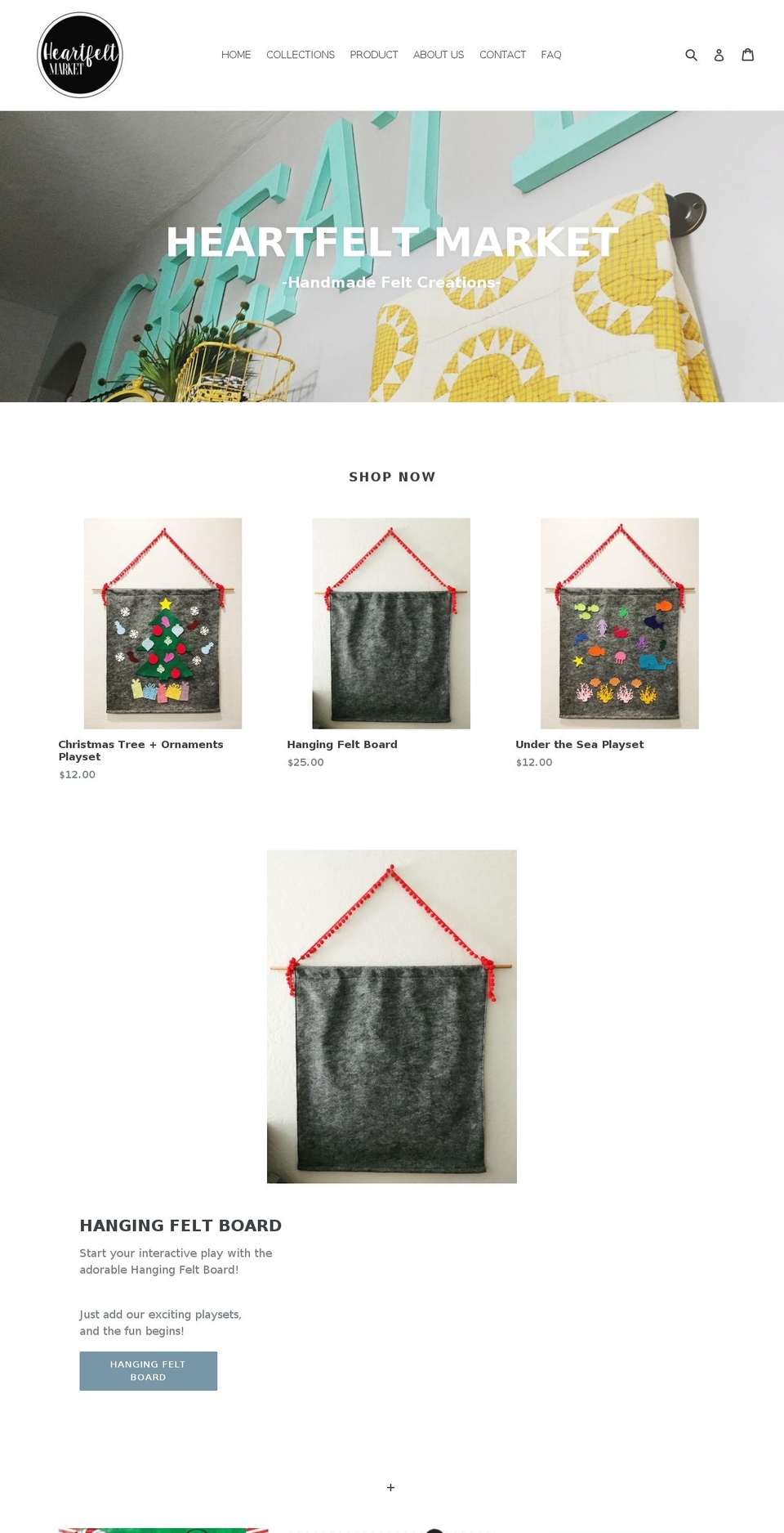 heartfeltmarket.com — Shopify storefront screenshot
