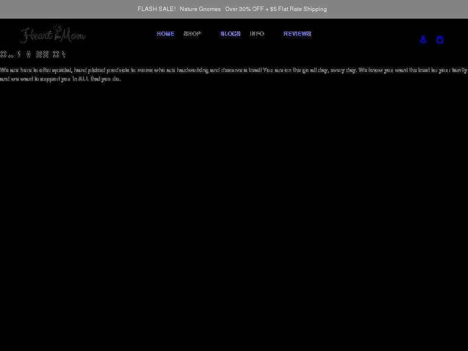 Meaghan's Work Shopify theme site example heartformom.com