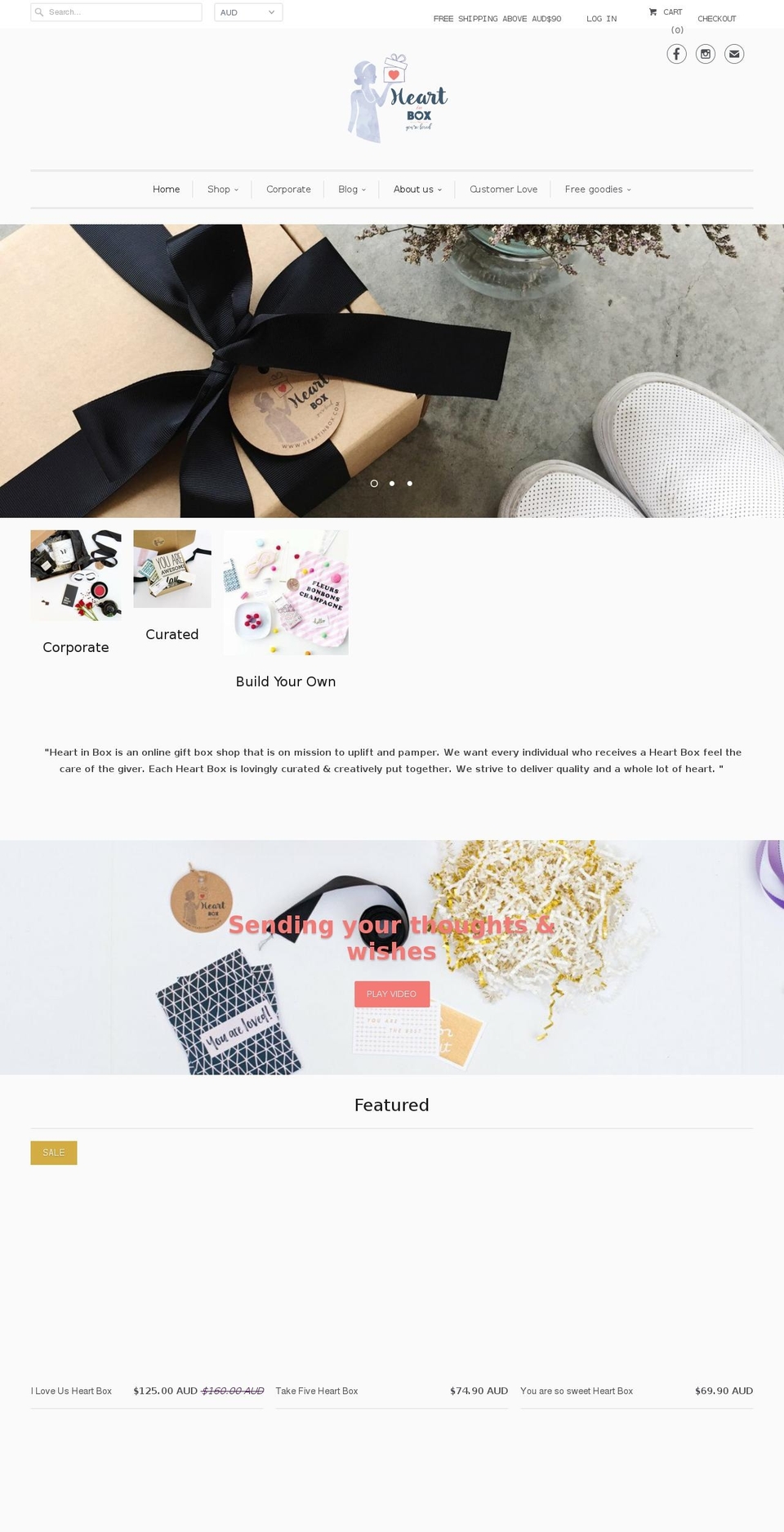 heartinbox.com shopify website screenshot