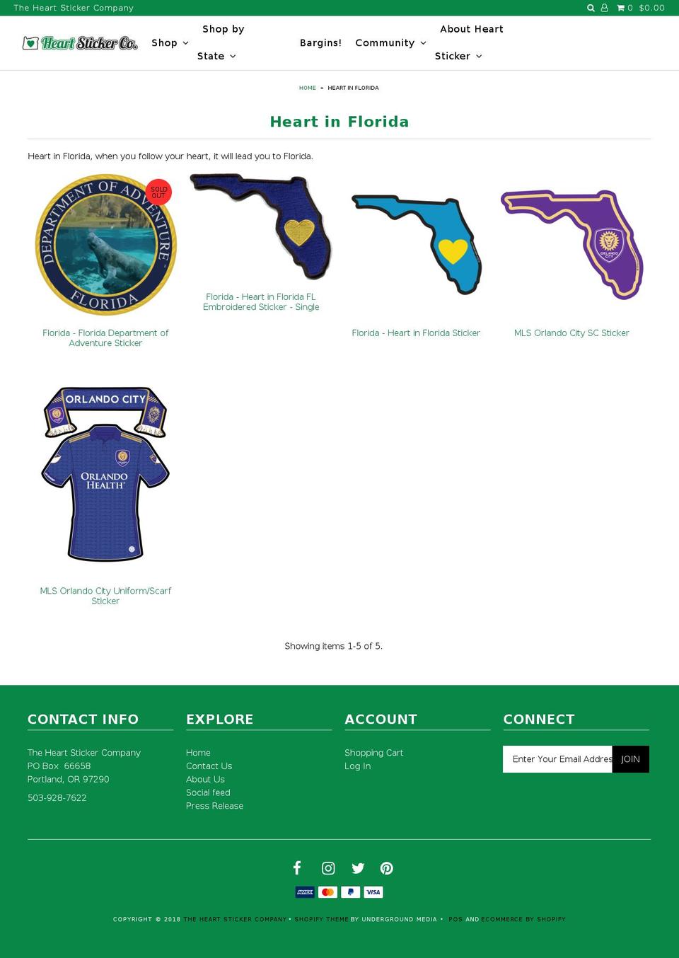 heartinflorida.com — Shopify storefront screenshot