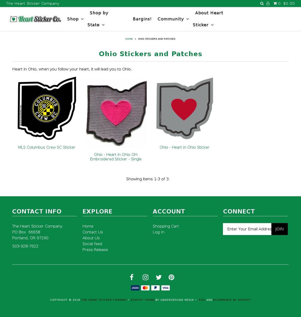 heartinohio.com — Shopify storefront screenshot