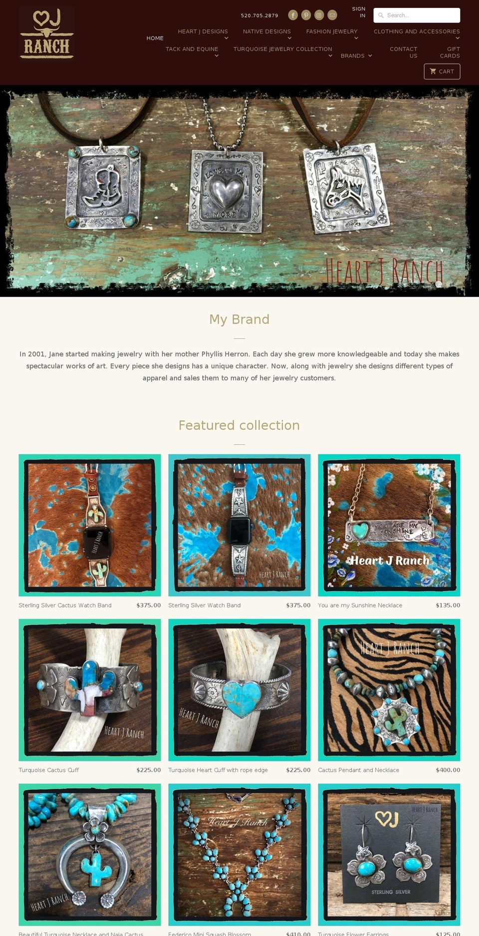 heartjcowgirl.com — Shopify storefront screenshot
