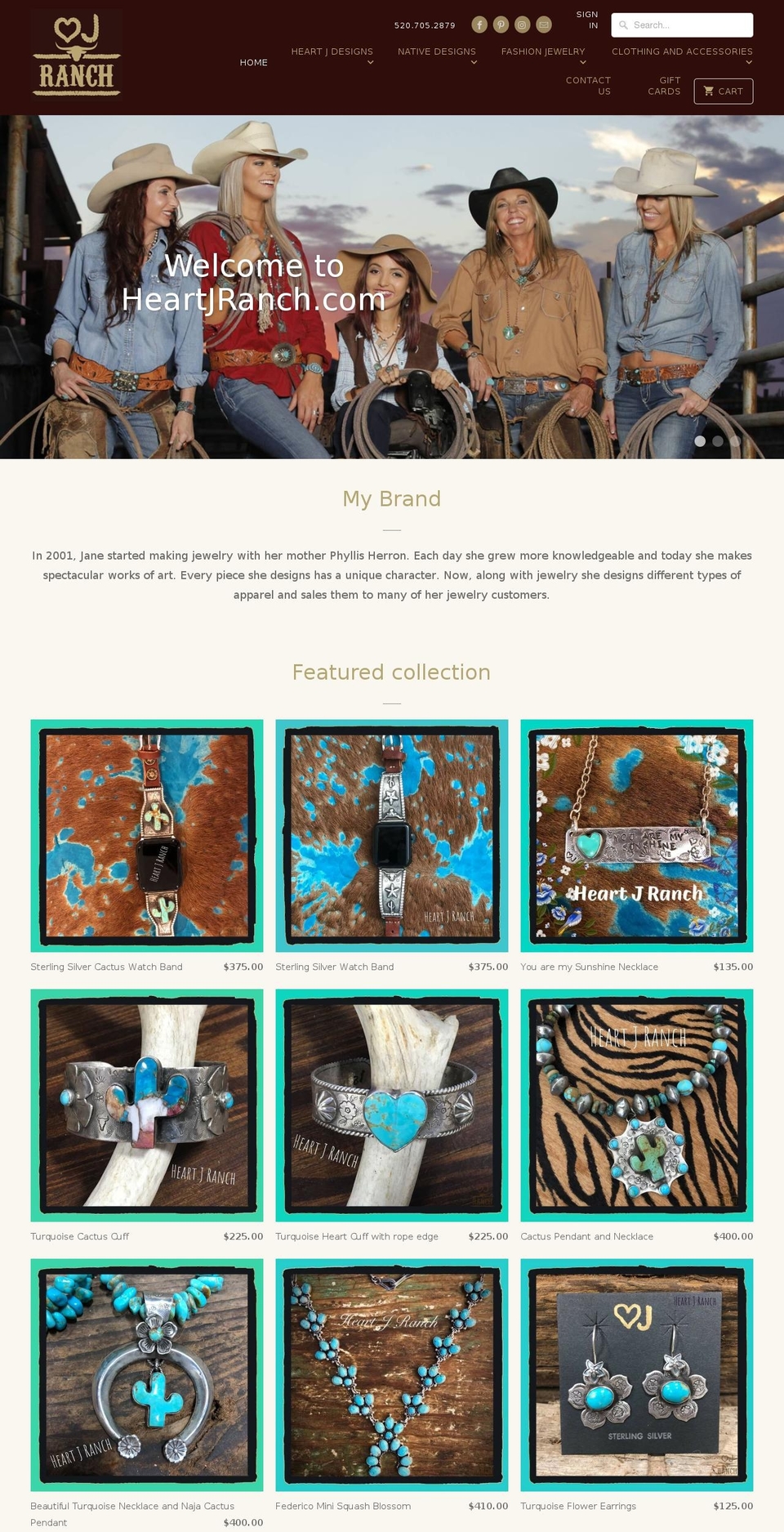 heartjranch.com — Shopify storefront screenshot