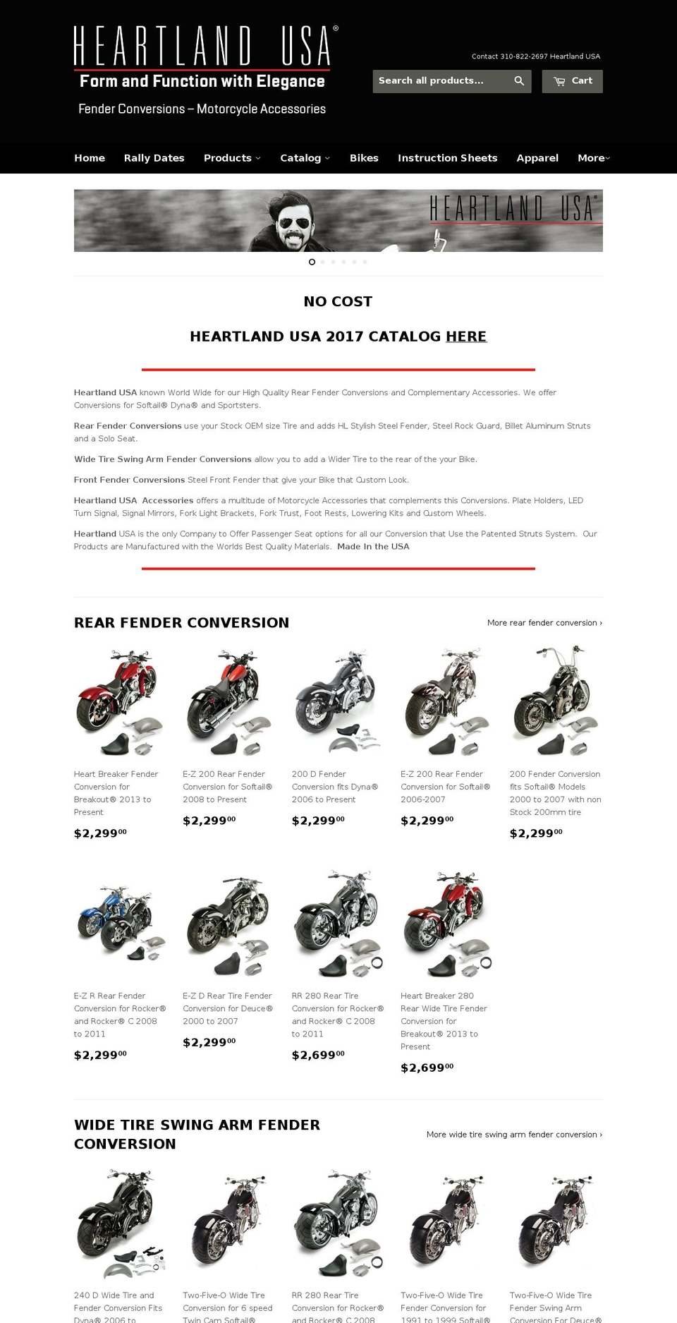 heartlandbiker.com shopify website screenshot