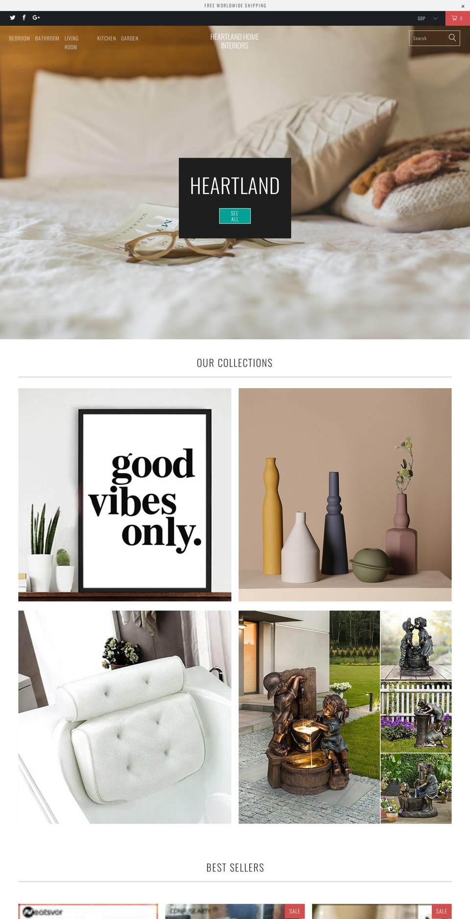 heartlandhomeinteriors.com shopify website screenshot