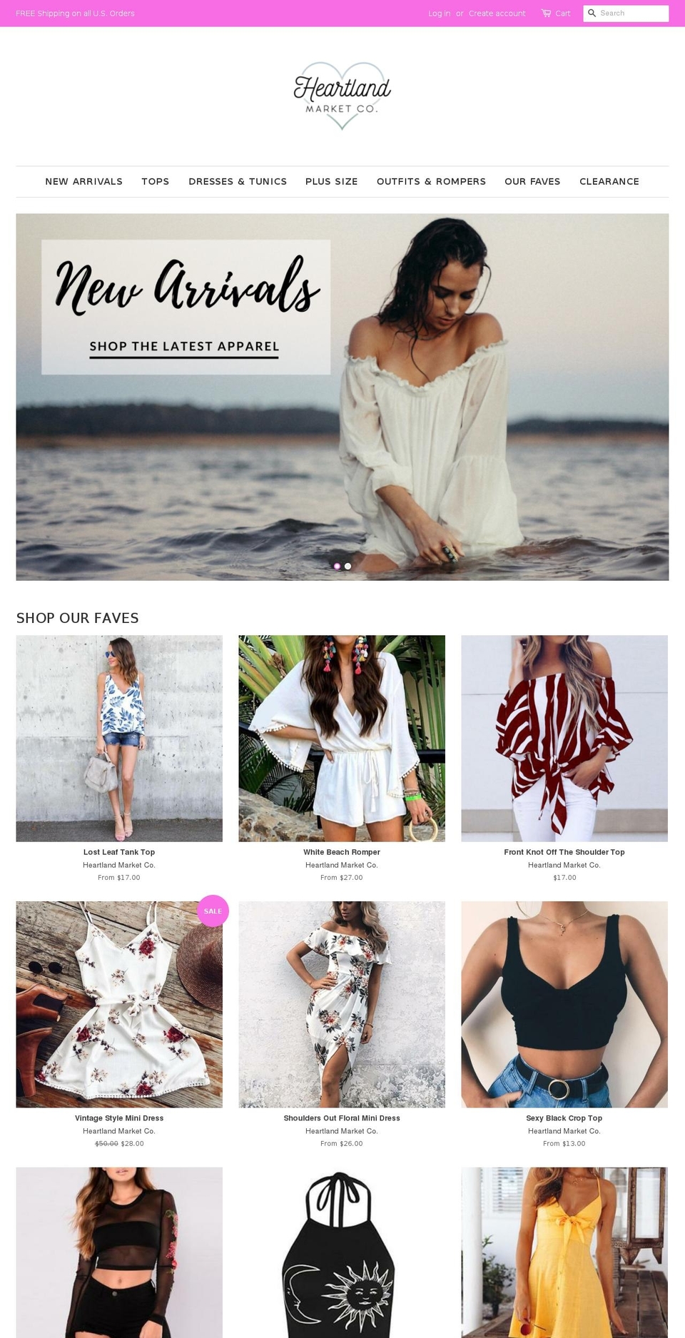 heartlandmarketco.com — Shopify storefront screenshot