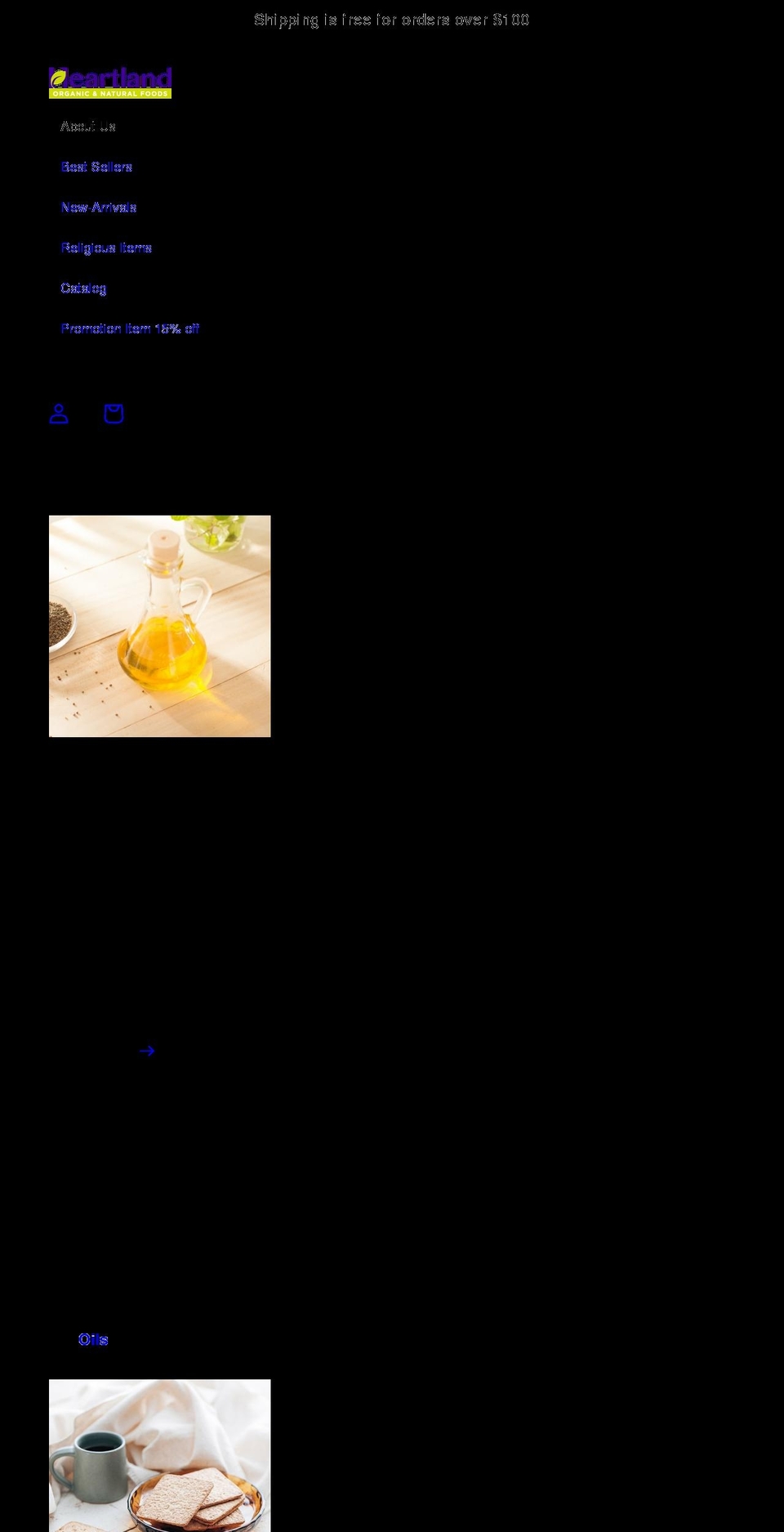 heartlandshops.com shopify website screenshot