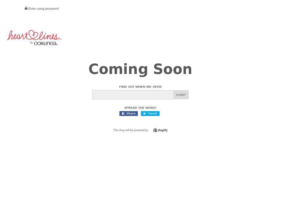 heartlines.com shopify website screenshot