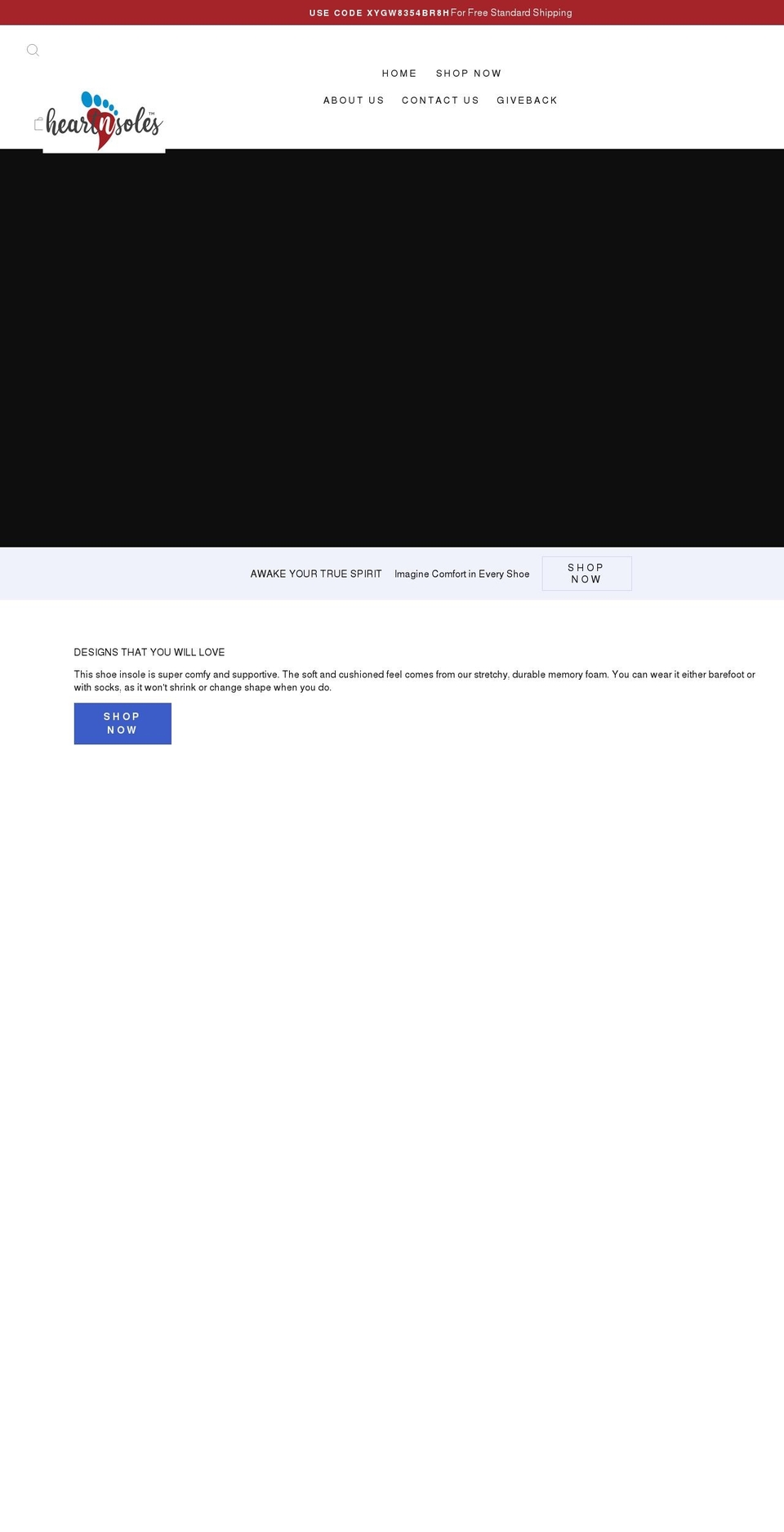 heartnsoles.com shopify website screenshot