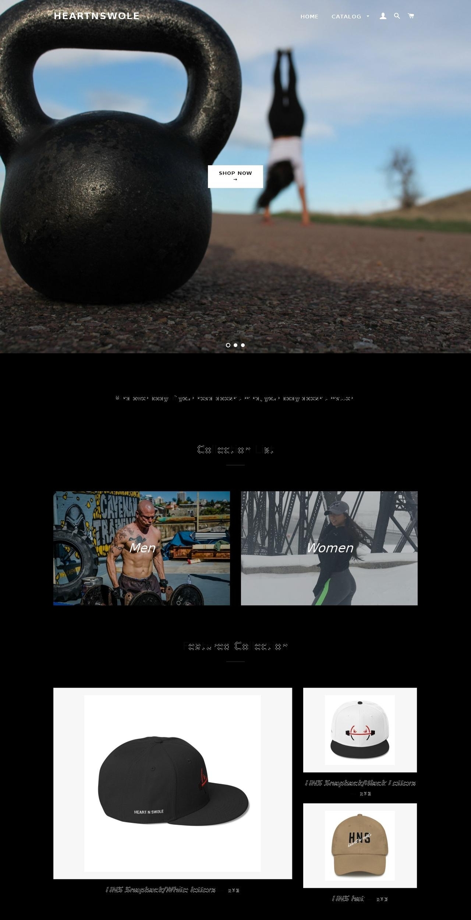 heartnswole.com — Shopify storefront screenshot