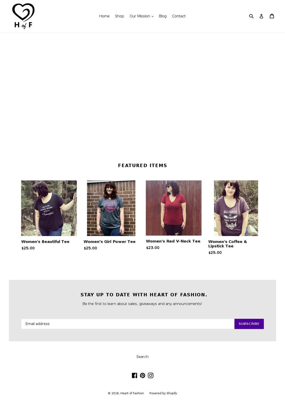heartoffashioncompany.com — Shopify storefront screenshot