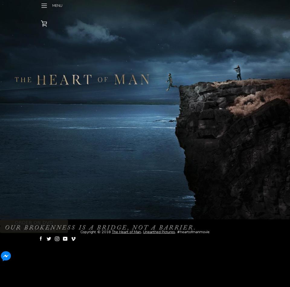 heartofman.org shopify website screenshot