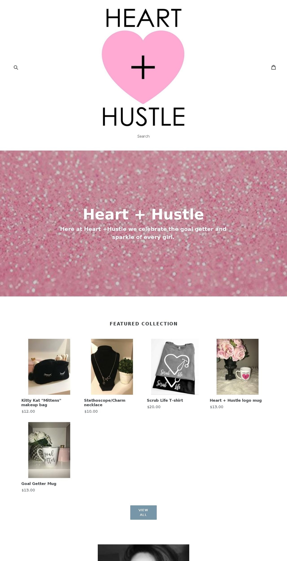 heartplushustle.com — Shopify storefront screenshot