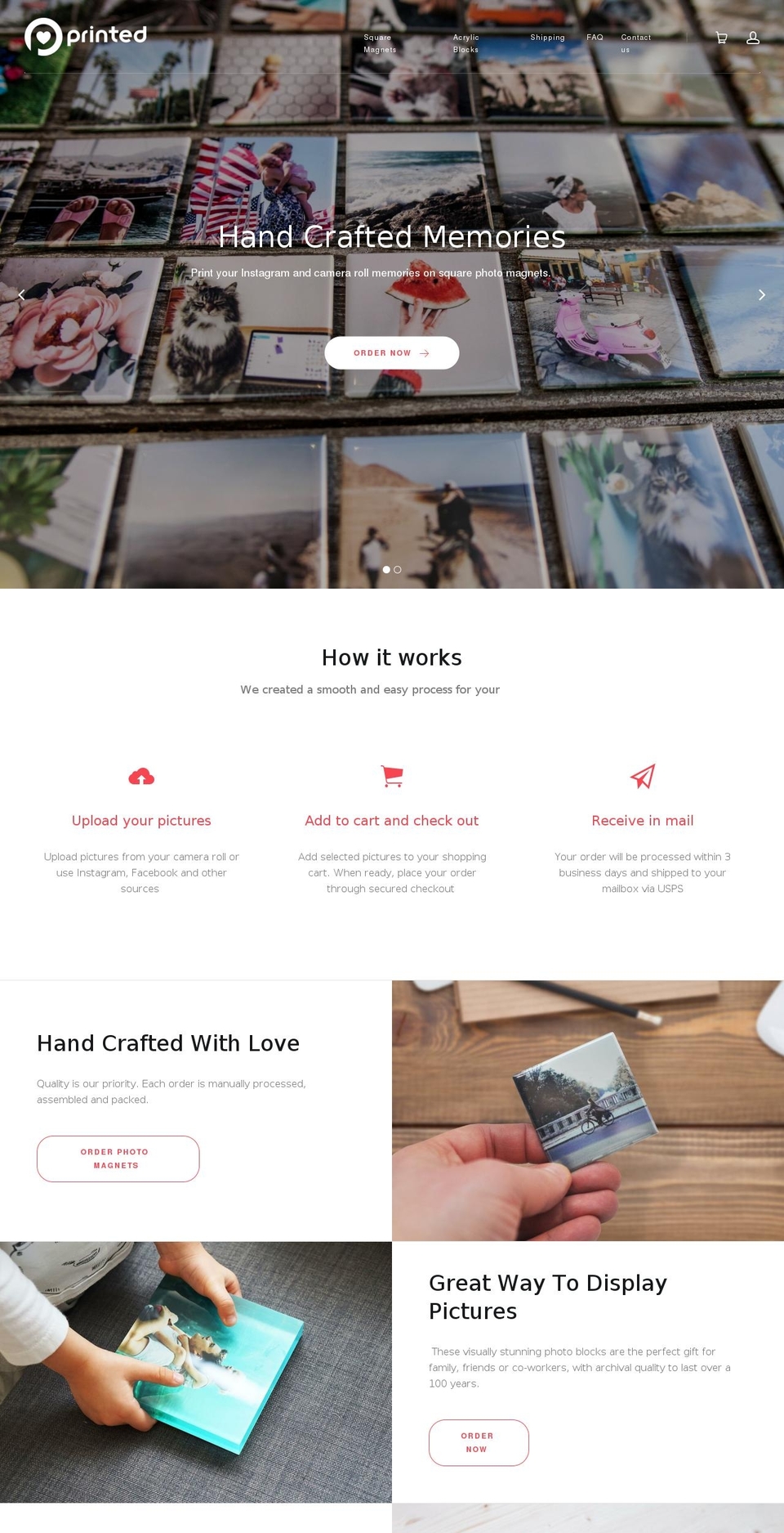 heartprinted.com — Shopify storefront screenshot