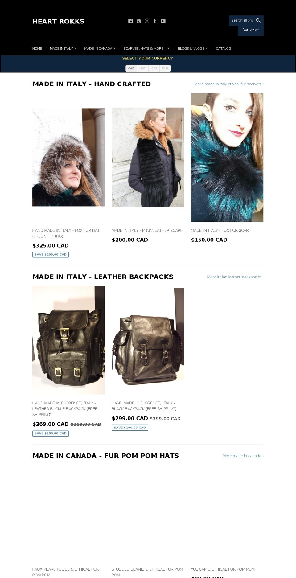 heartrokks.com — Shopify storefront screenshot