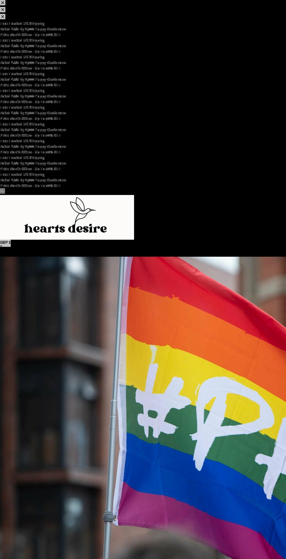 heartsdesireshop.com shopify website screenshot