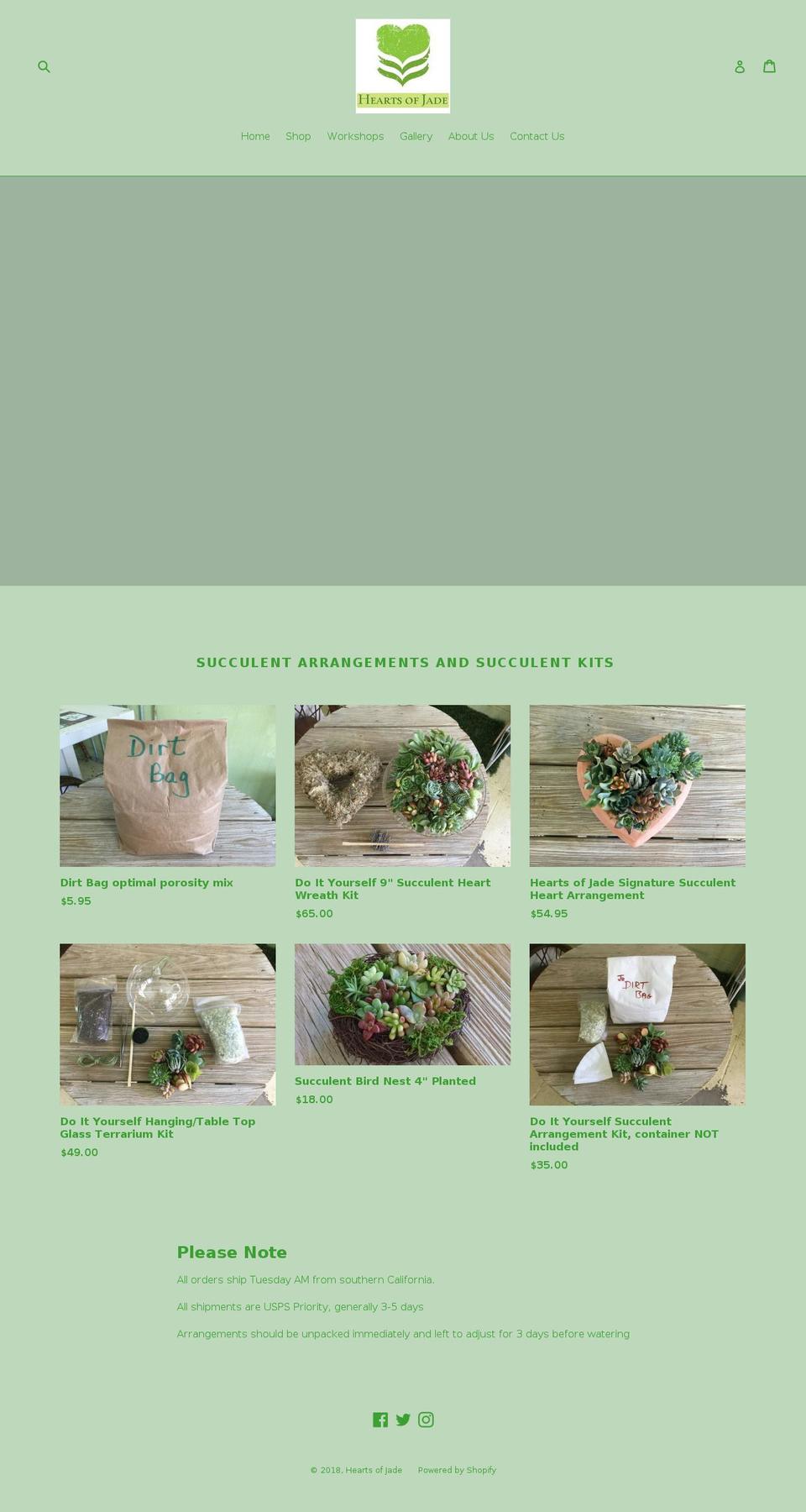 heartsofjade.com — Shopify storefront screenshot