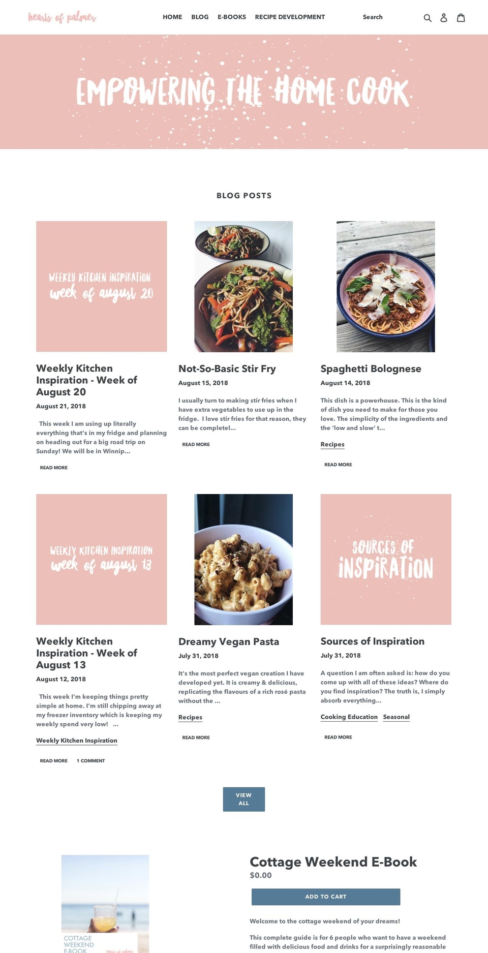 heartsofpalmer.com — Shopify storefront screenshot