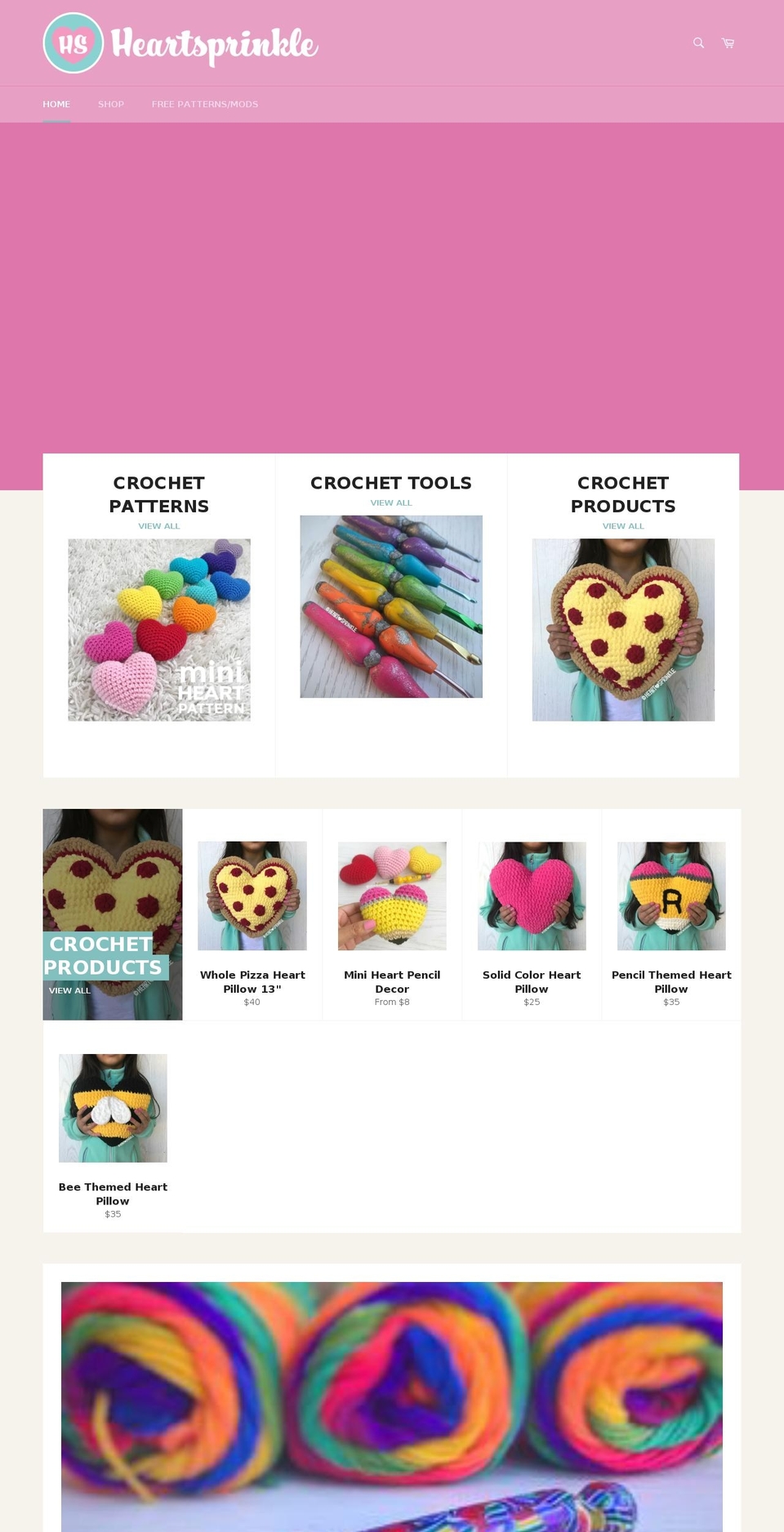 heartsprinkle.com — Shopify storefront screenshot