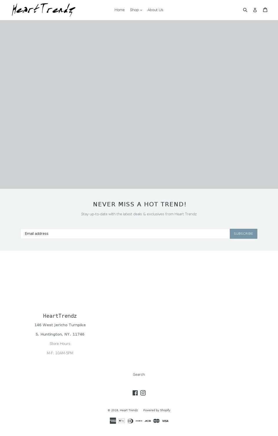 hearttrendz.com shopify website screenshot