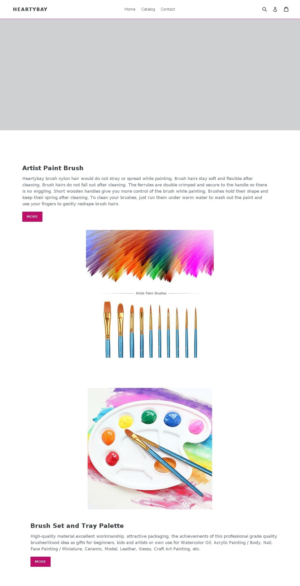heartybay.com — Shopify storefront screenshot