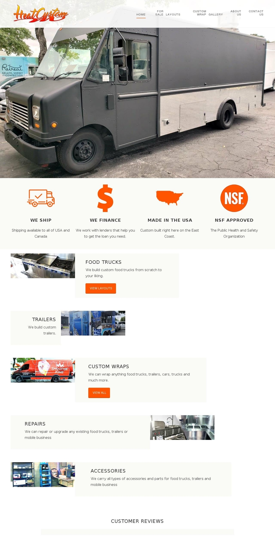 heatcustom.com shopify website screenshot