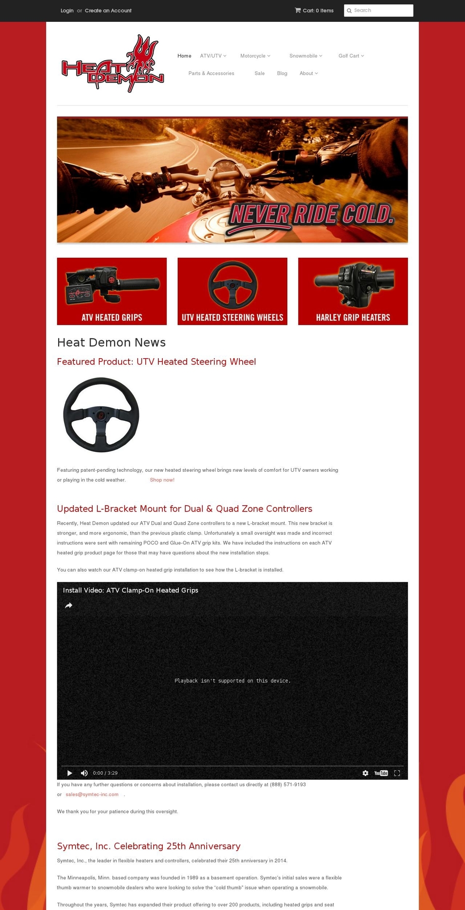 heatdemon.net shopify website screenshot