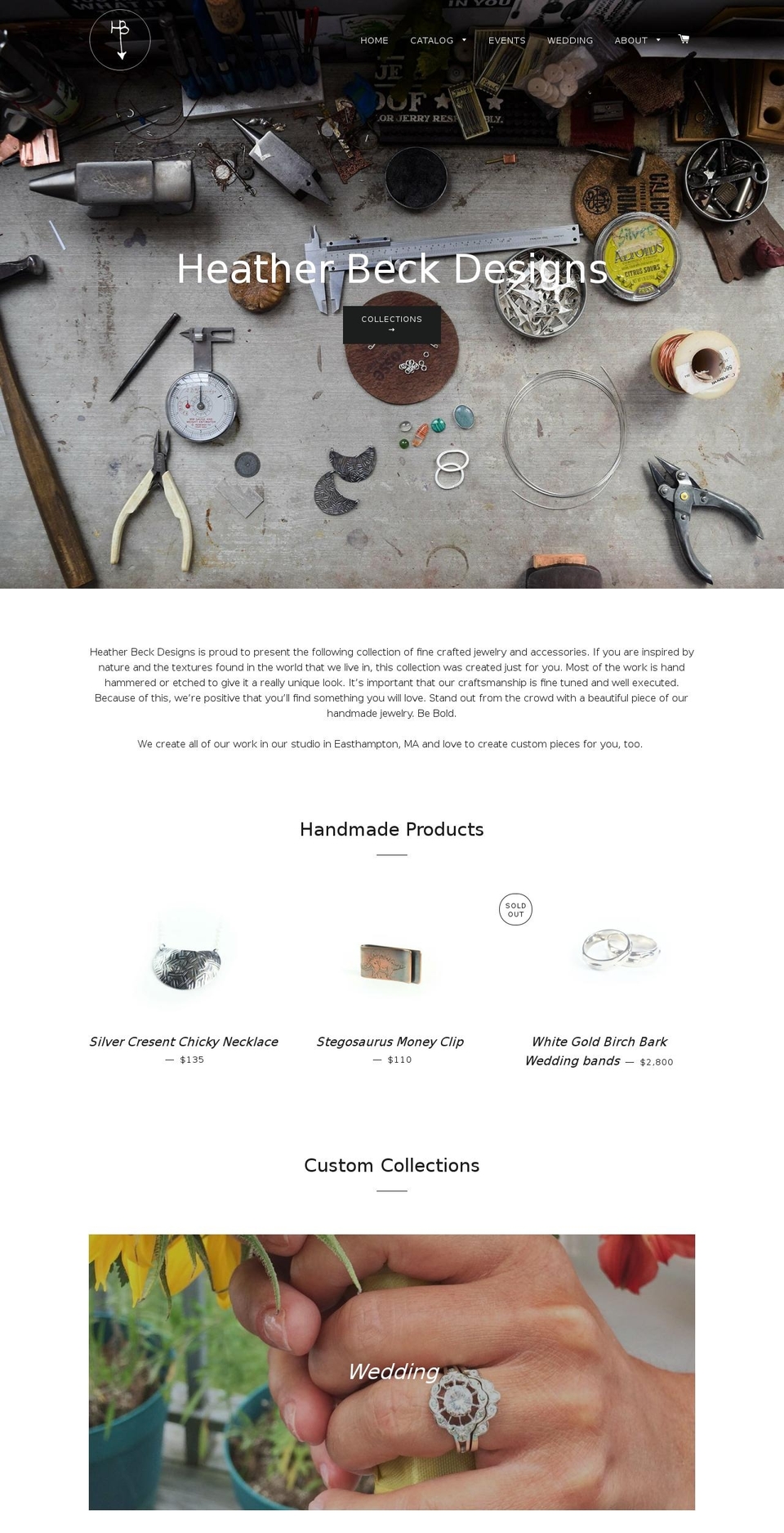 heatherbeckdesigns.com shopify website screenshot