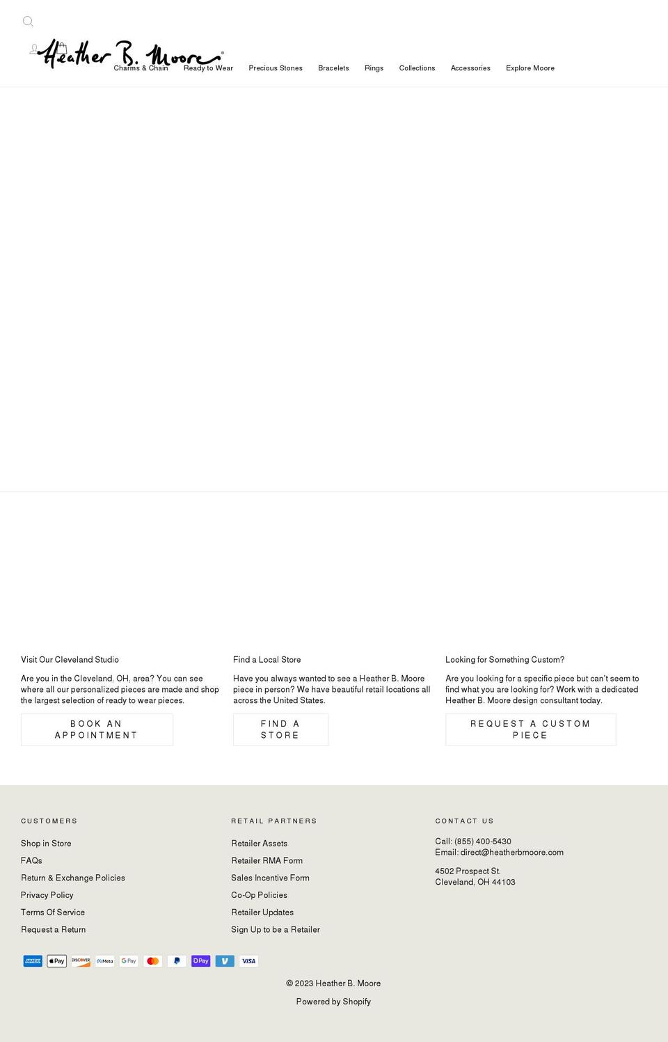 heatherbmoore.com shopify website screenshot