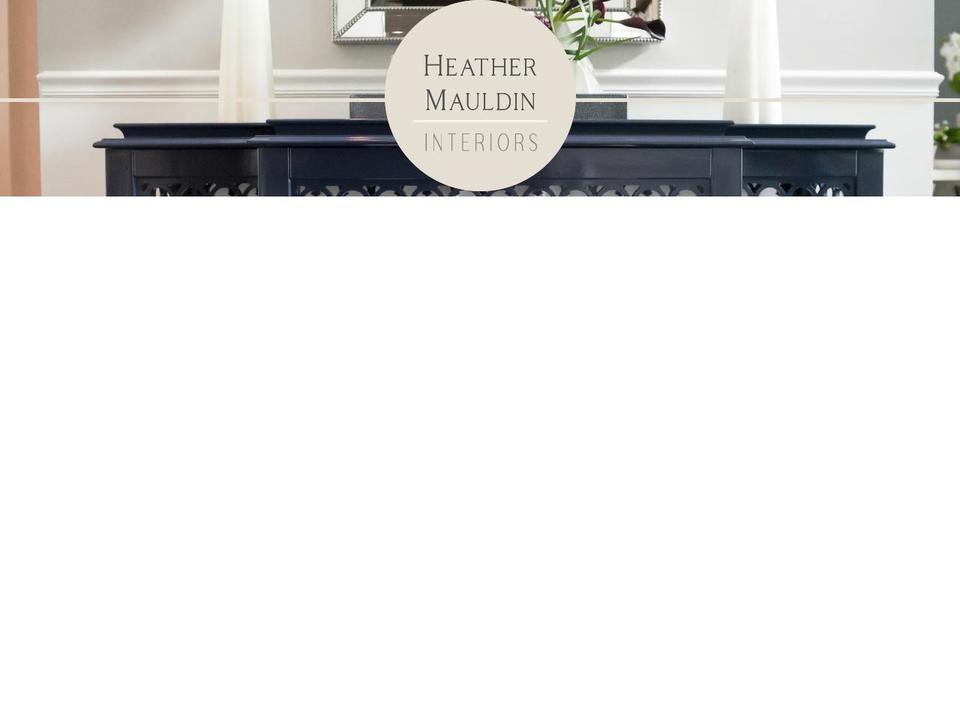 heathermauldininteriors.com — Shopify storefront screenshot