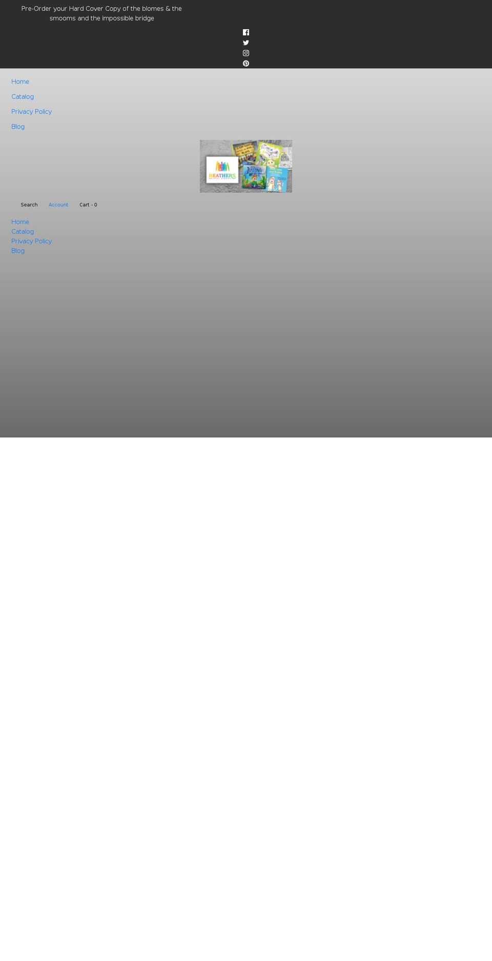 heathershelpfulstories.com shopify website screenshot