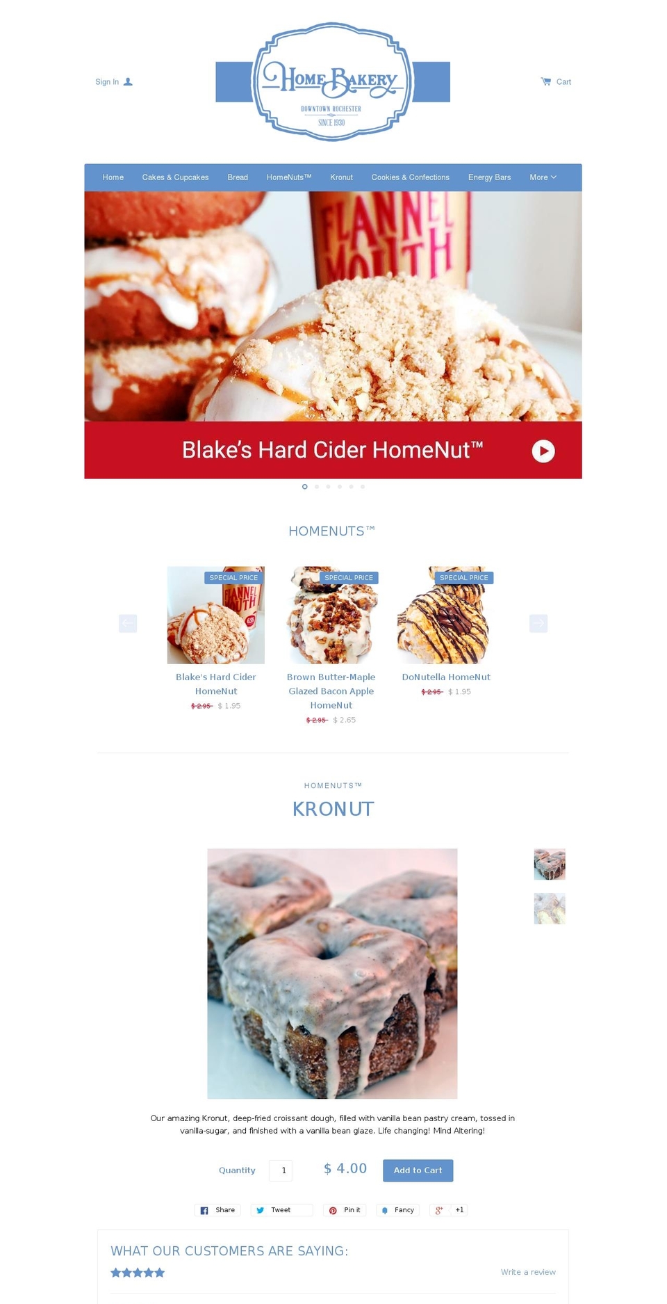 The Home Bakery - 05\/03\/2017 Shopify theme site example heathertocco.com
