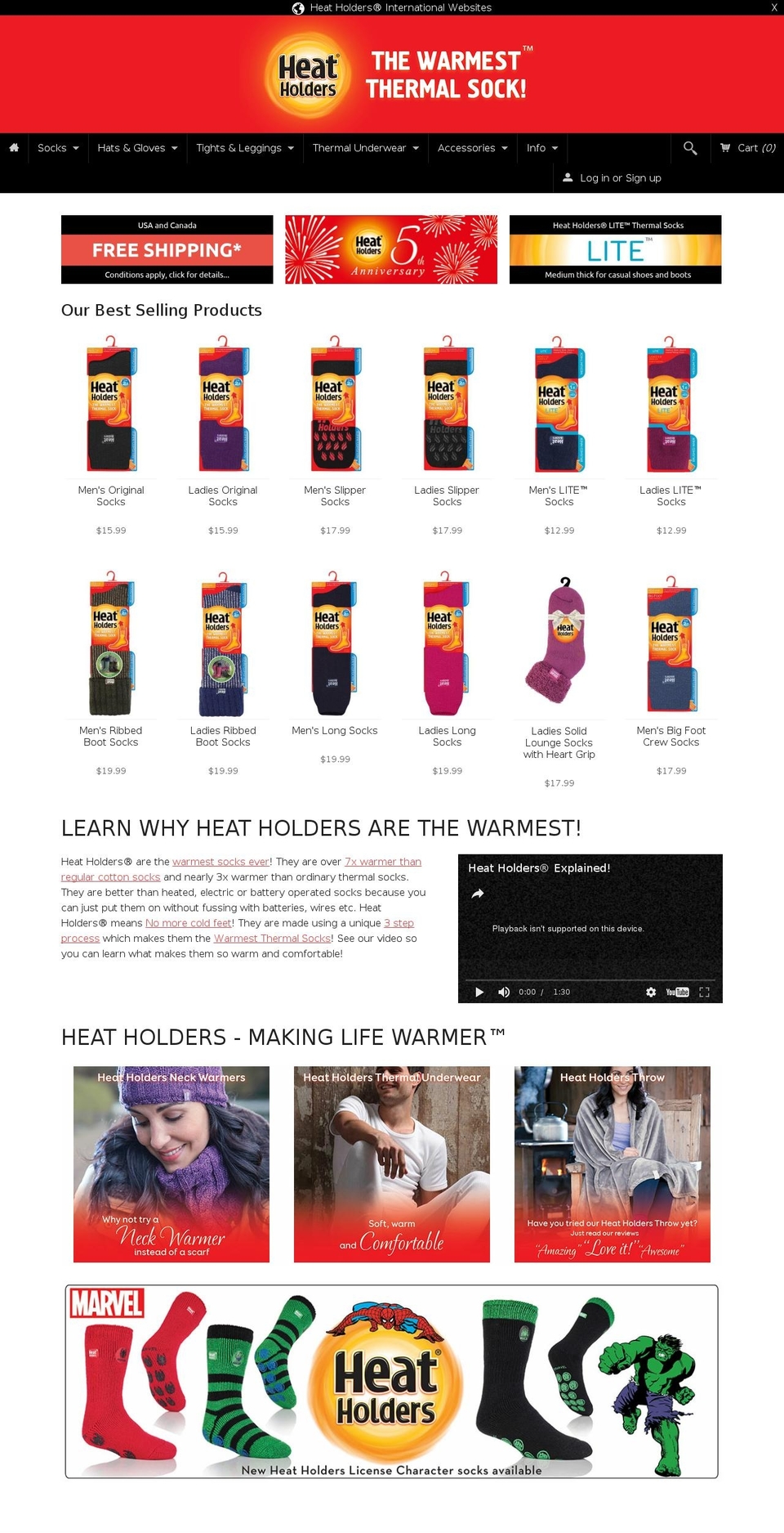 heatholders.com shopify website screenshot