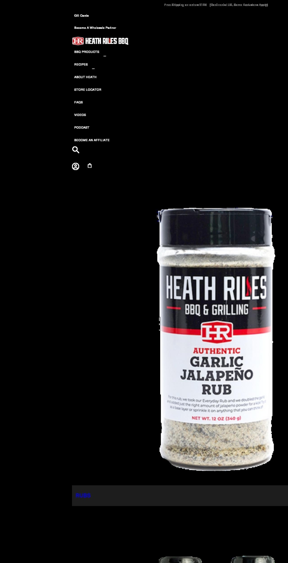 heathrilesbbq.com shopify website screenshot