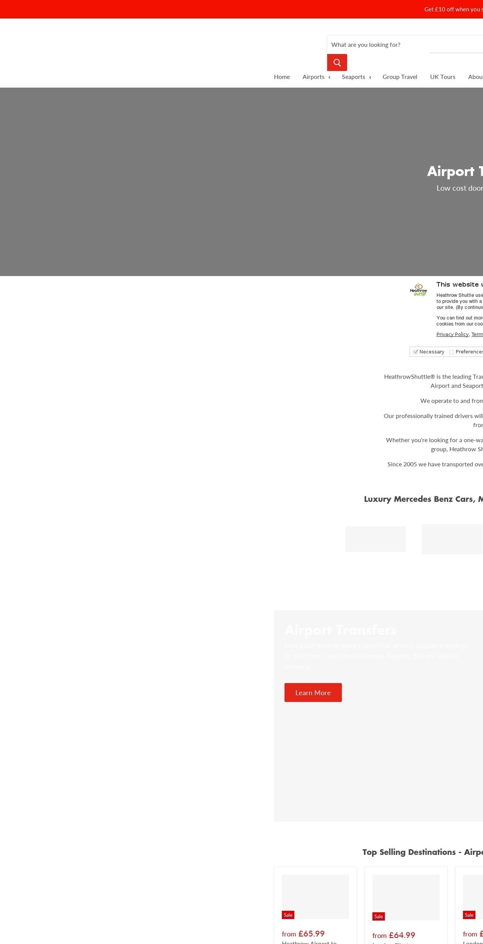 heathrowtube.com — Shopify storefront screenshot