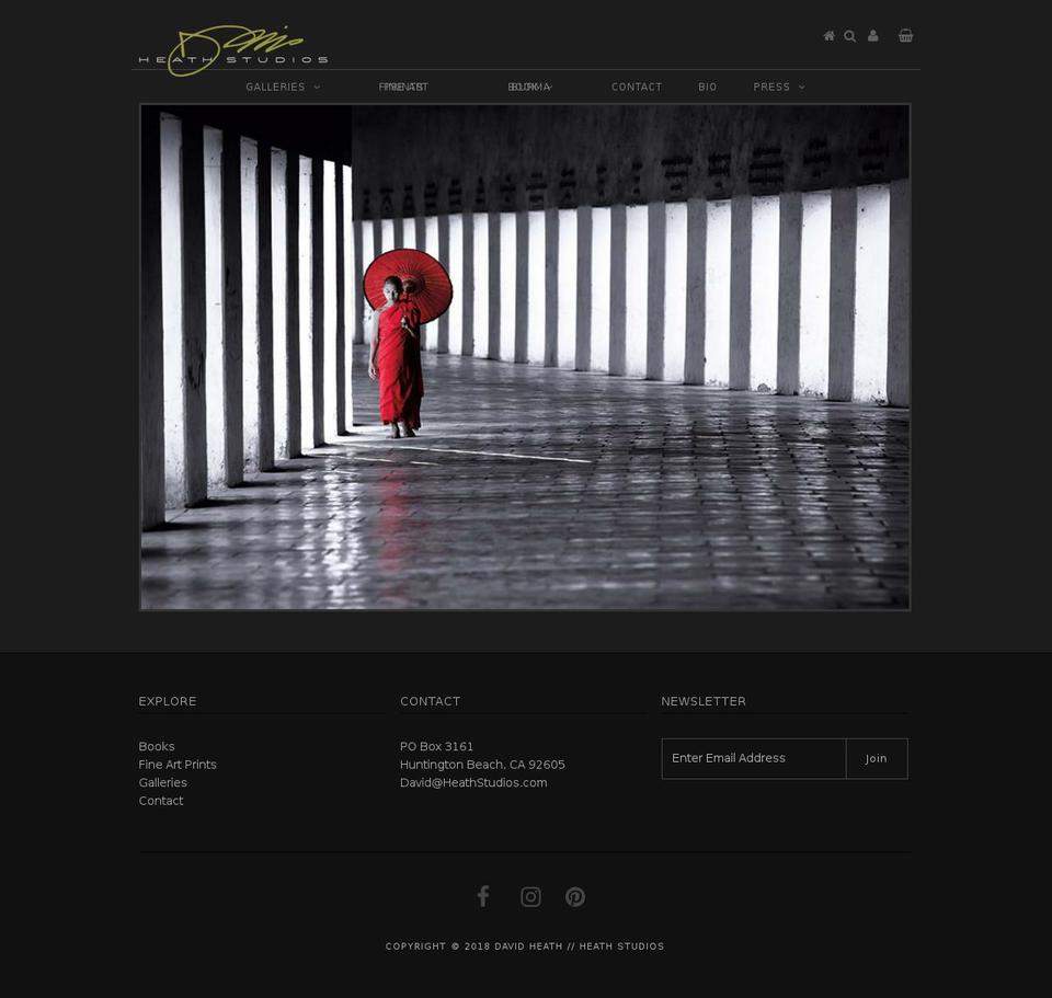 heathstudios.com — Shopify storefront screenshot