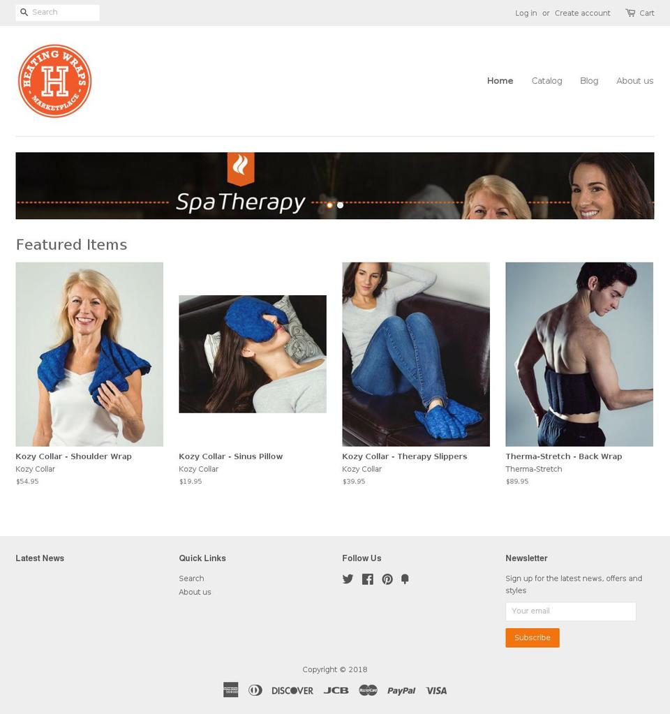 heating-pads.com — Shopify storefront screenshot