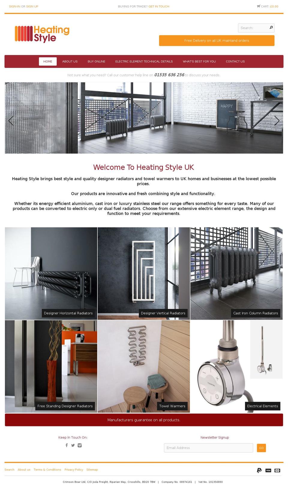 heating-style.com shopify website screenshot