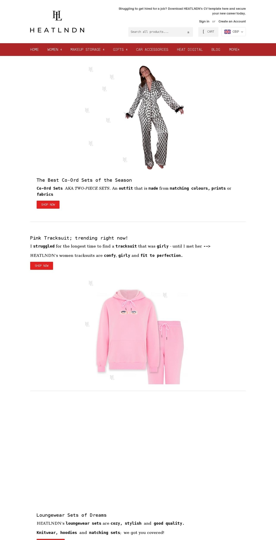 heatlondon.net shopify website screenshot