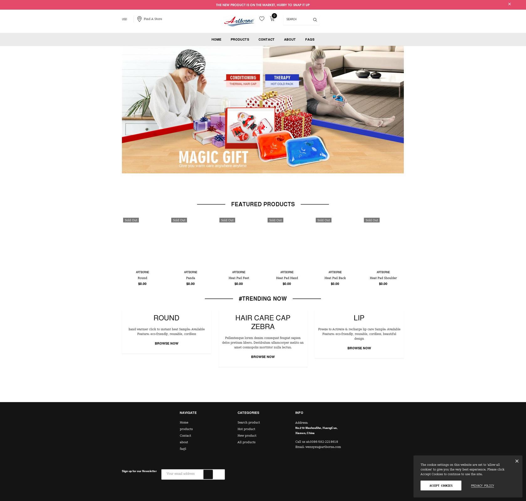 Cospora--sections-ready Shopify theme site example heatpad.net