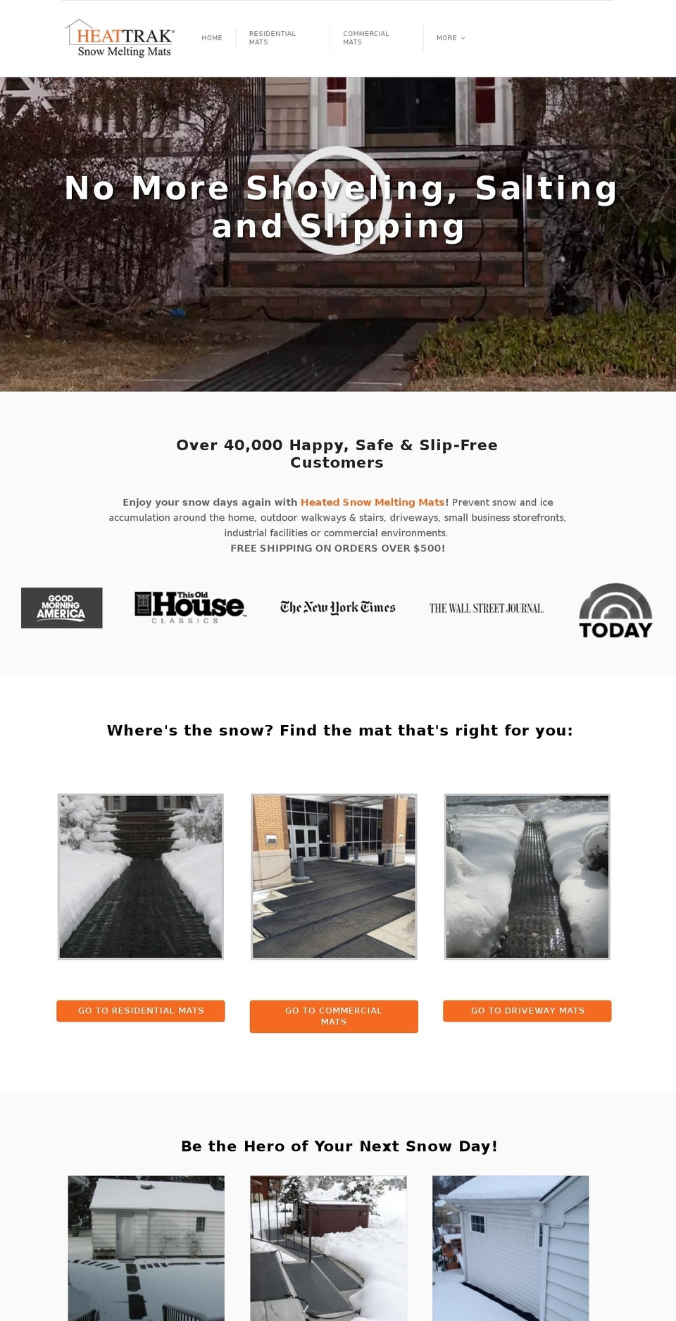 heattrack.com shopify website screenshot