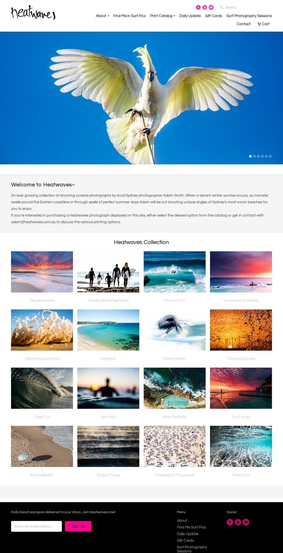 heatwaves.com.au shopify website screenshot