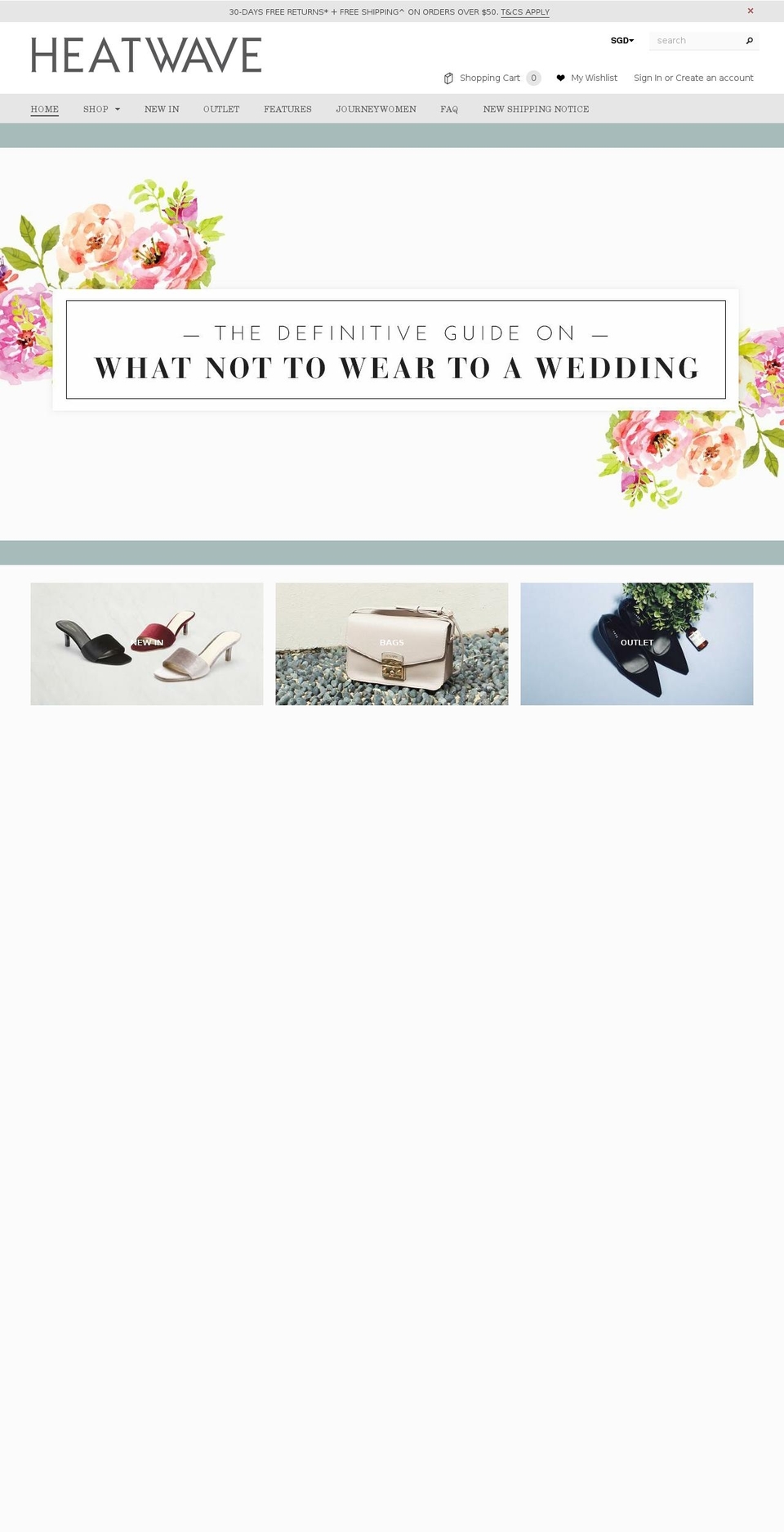 heatwaveshoes.com shopify website screenshot