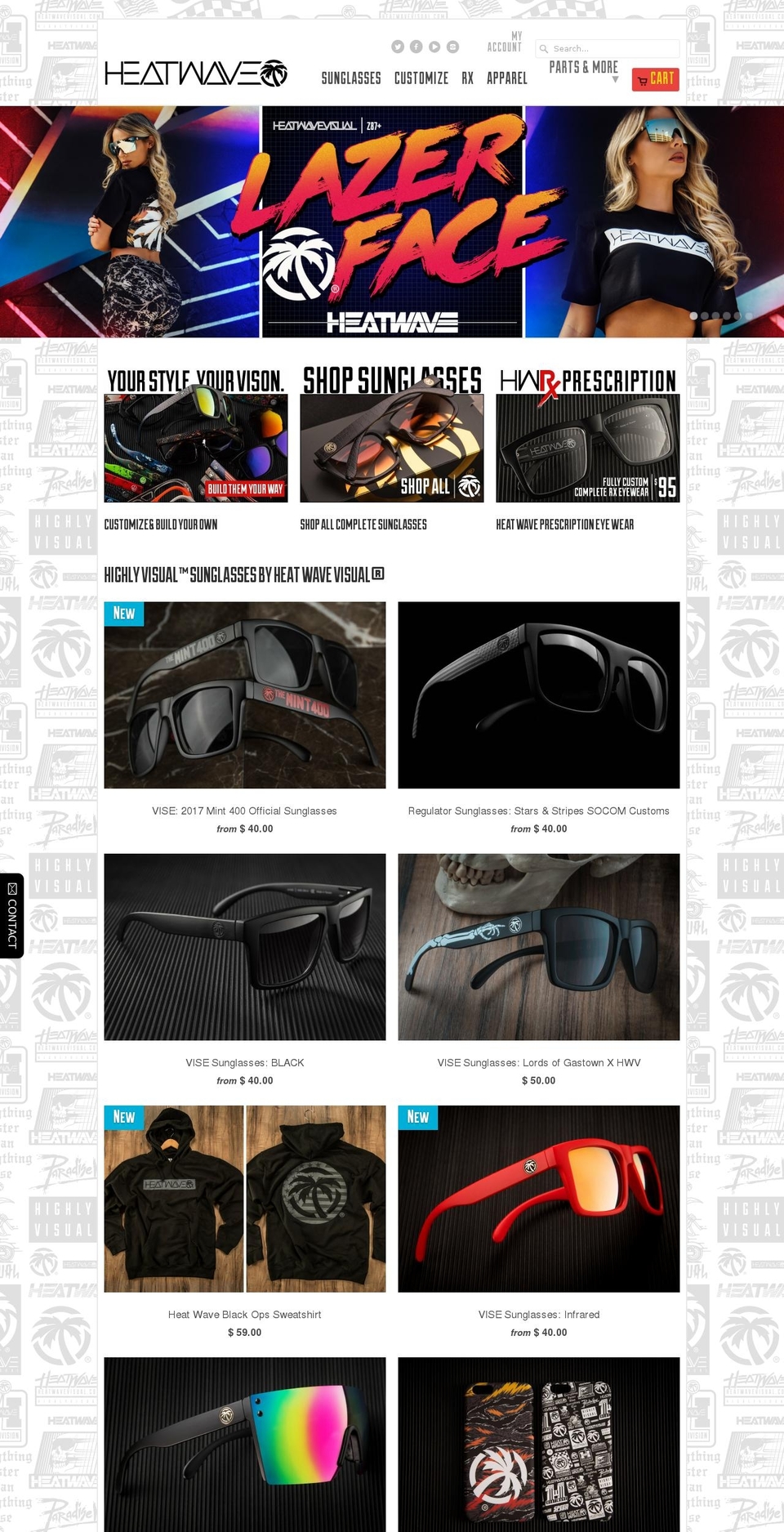 heatwavevisual.com shopify website screenshot