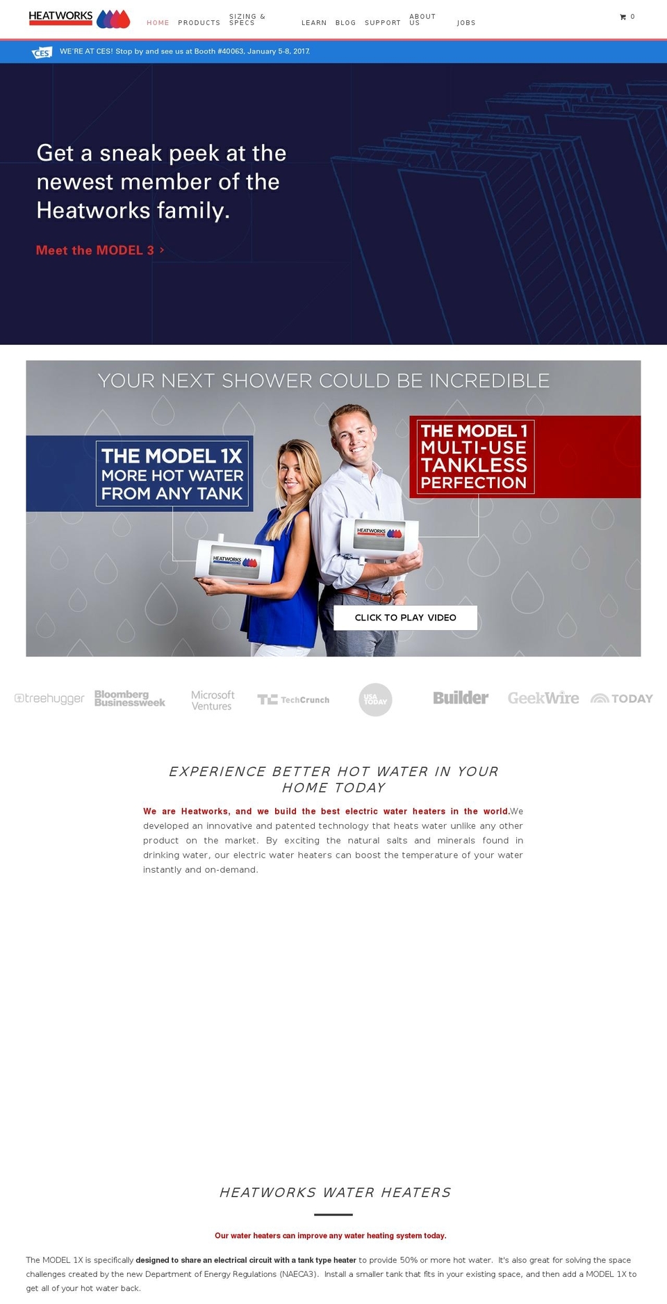 heatworksmodel1.com shopify website screenshot