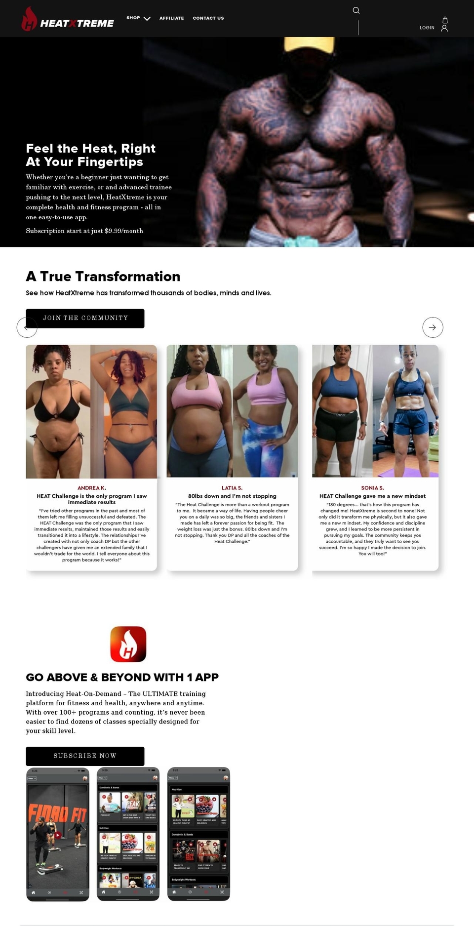 heatxtreme.com shopify website screenshot