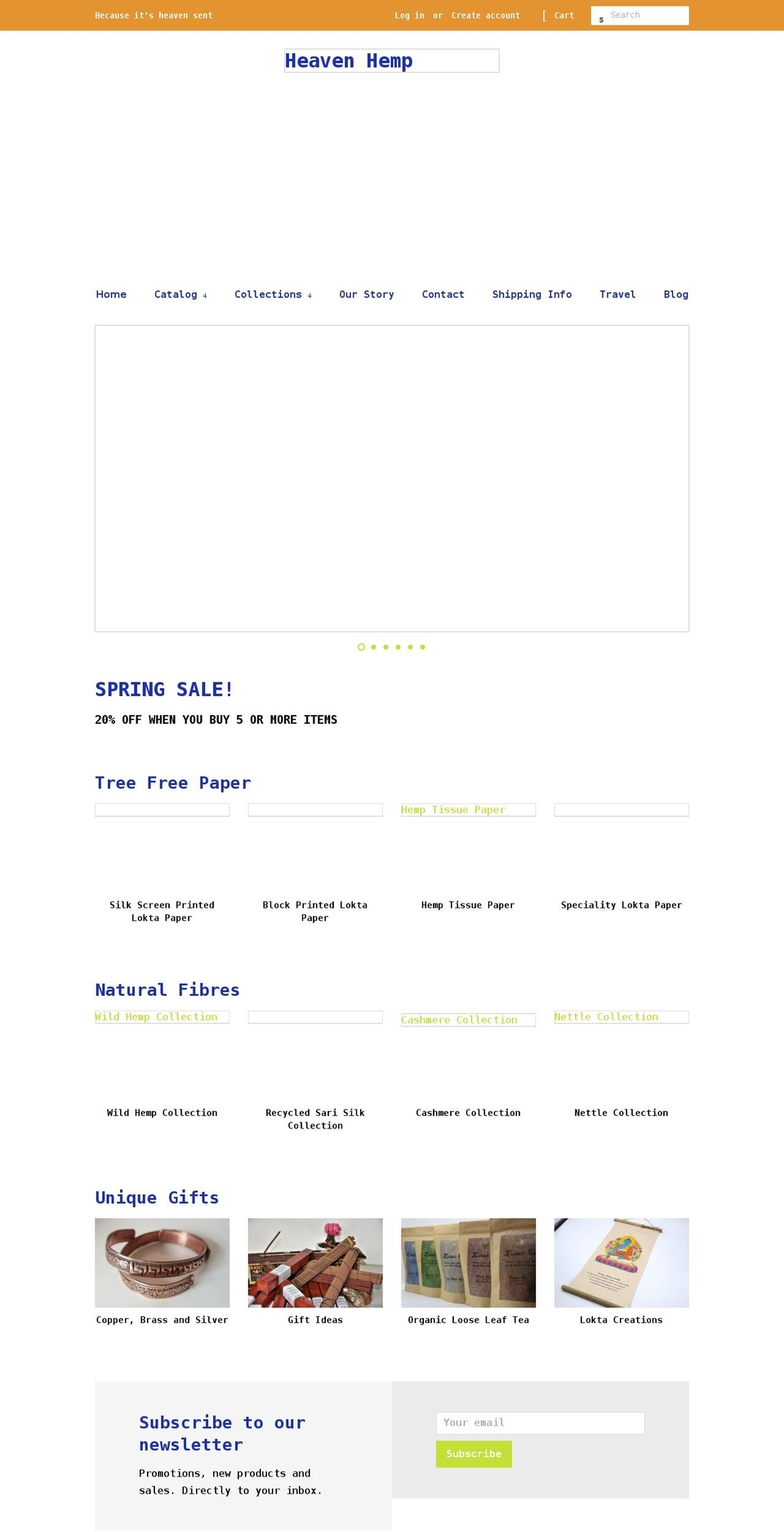 heavenhemp.co.uk shopify website screenshot